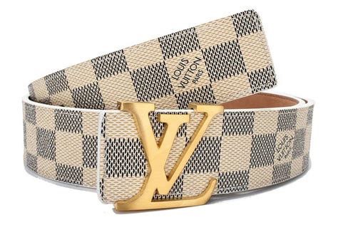 all white lv belt|louis vuitton white checkered belt.